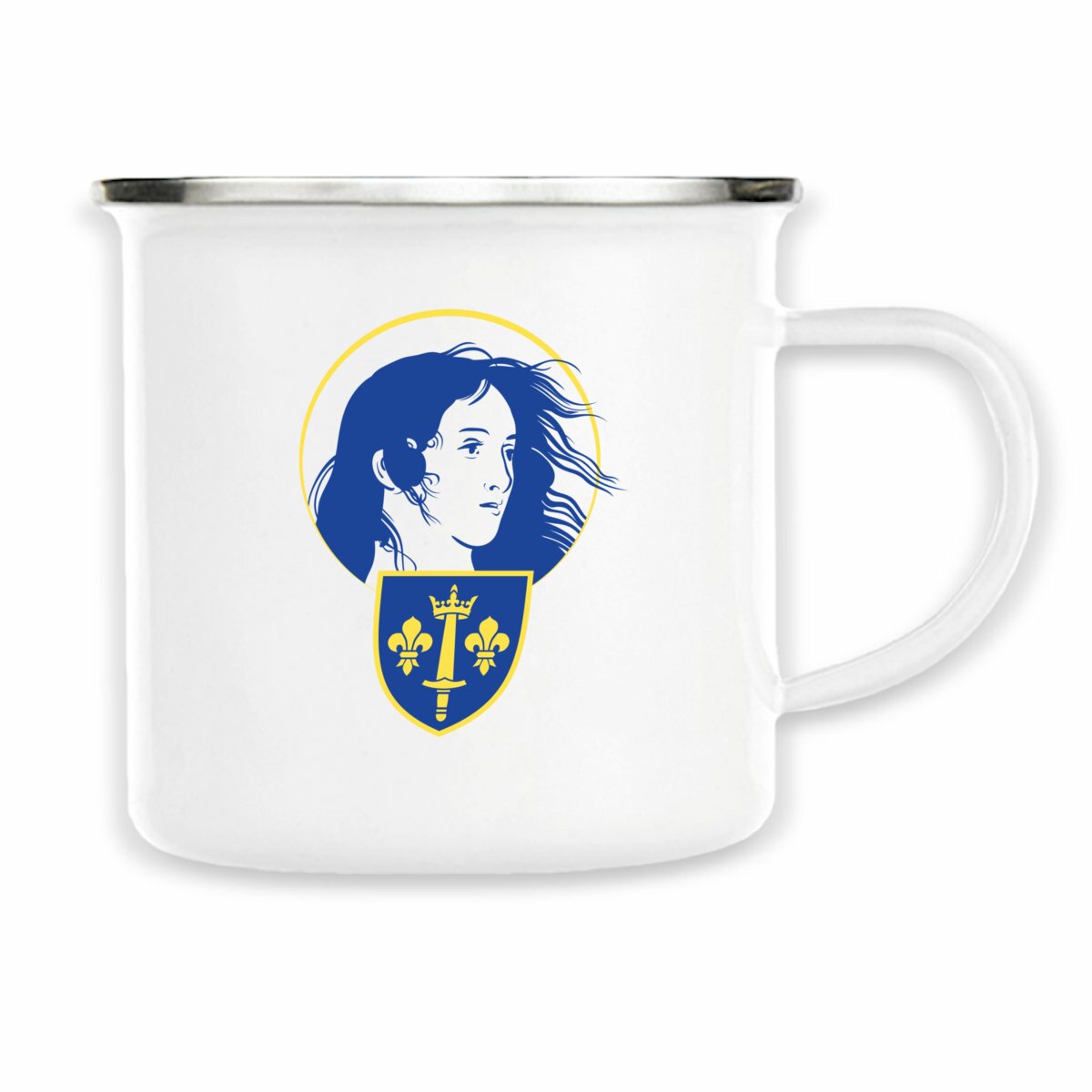 Image back Tasse métallique _ Ste Jeanne d'Arc