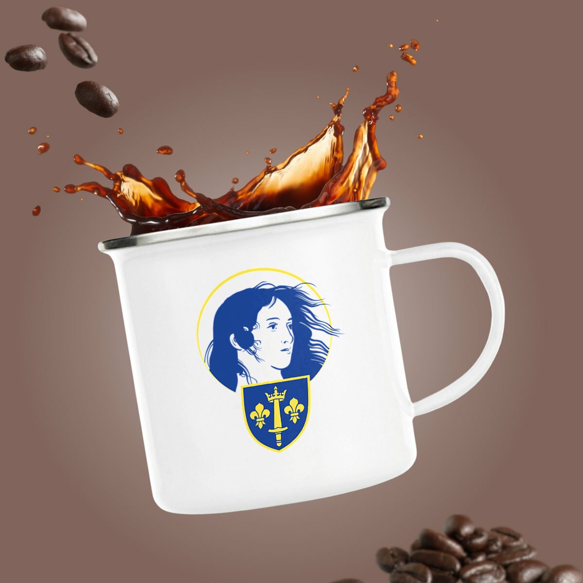 Image front Tasse métallique _ Ste Jeanne d'Arc