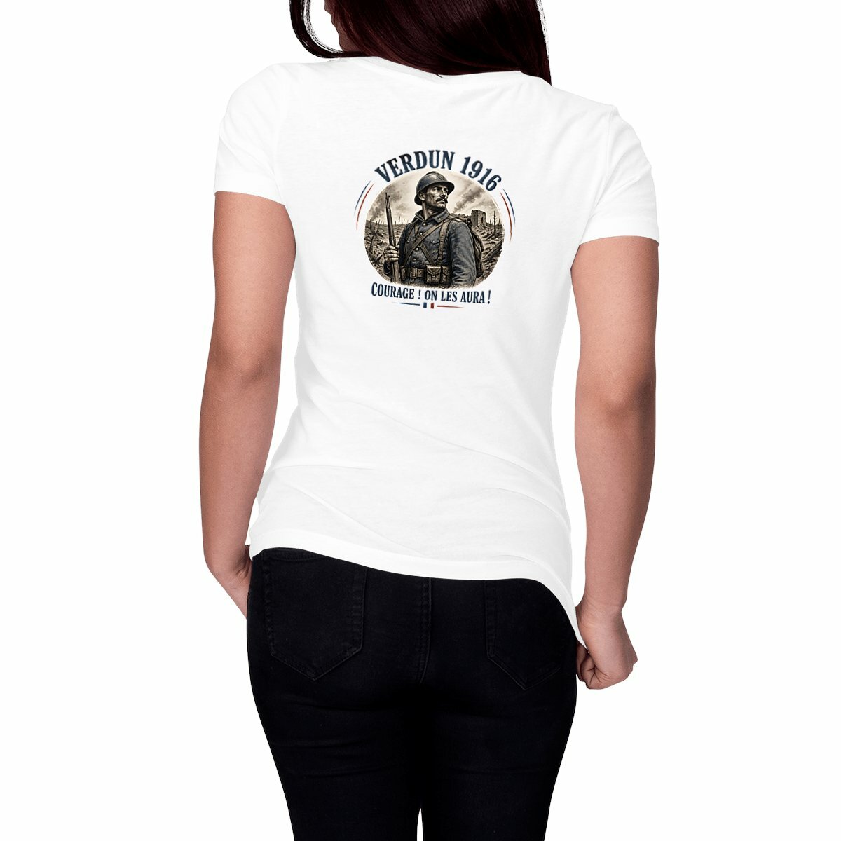 Image front T-shirt Femme _ Verdun 1916 _ dos