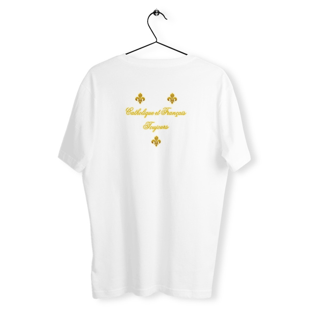 Image back T-shirt _ "Catholique et Français toujours" _ dos