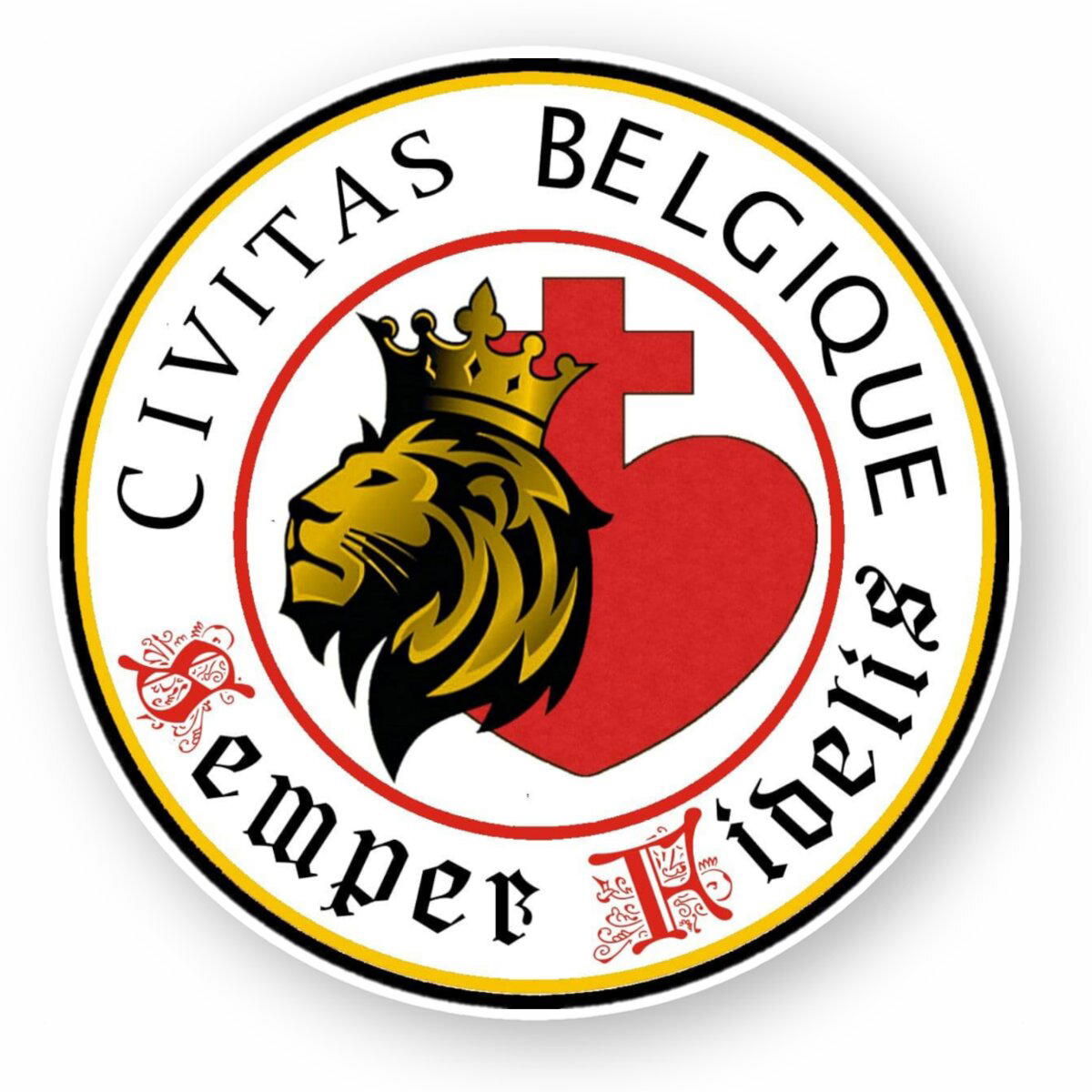 Image front Autocollant Belgique