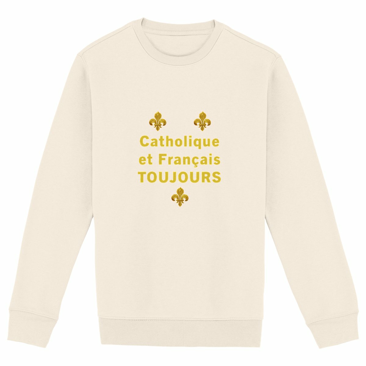 Image back Sweat-shirt _ "Catholique et Français toujours"
