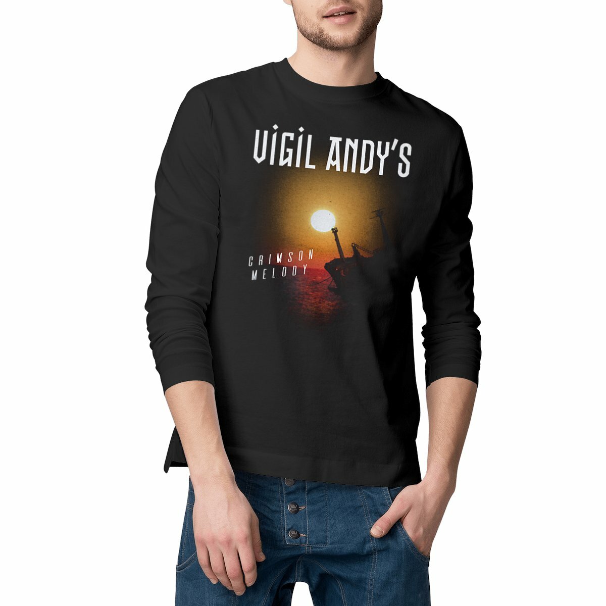 Crimson Melody Longsleeve Tee