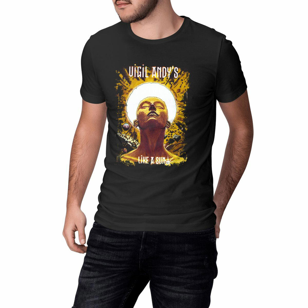 Like a Sun Black Tee