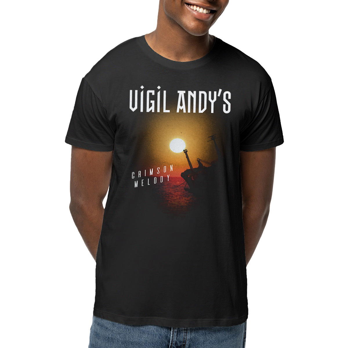 Crimson Melody Lightweight Unisex Tee
