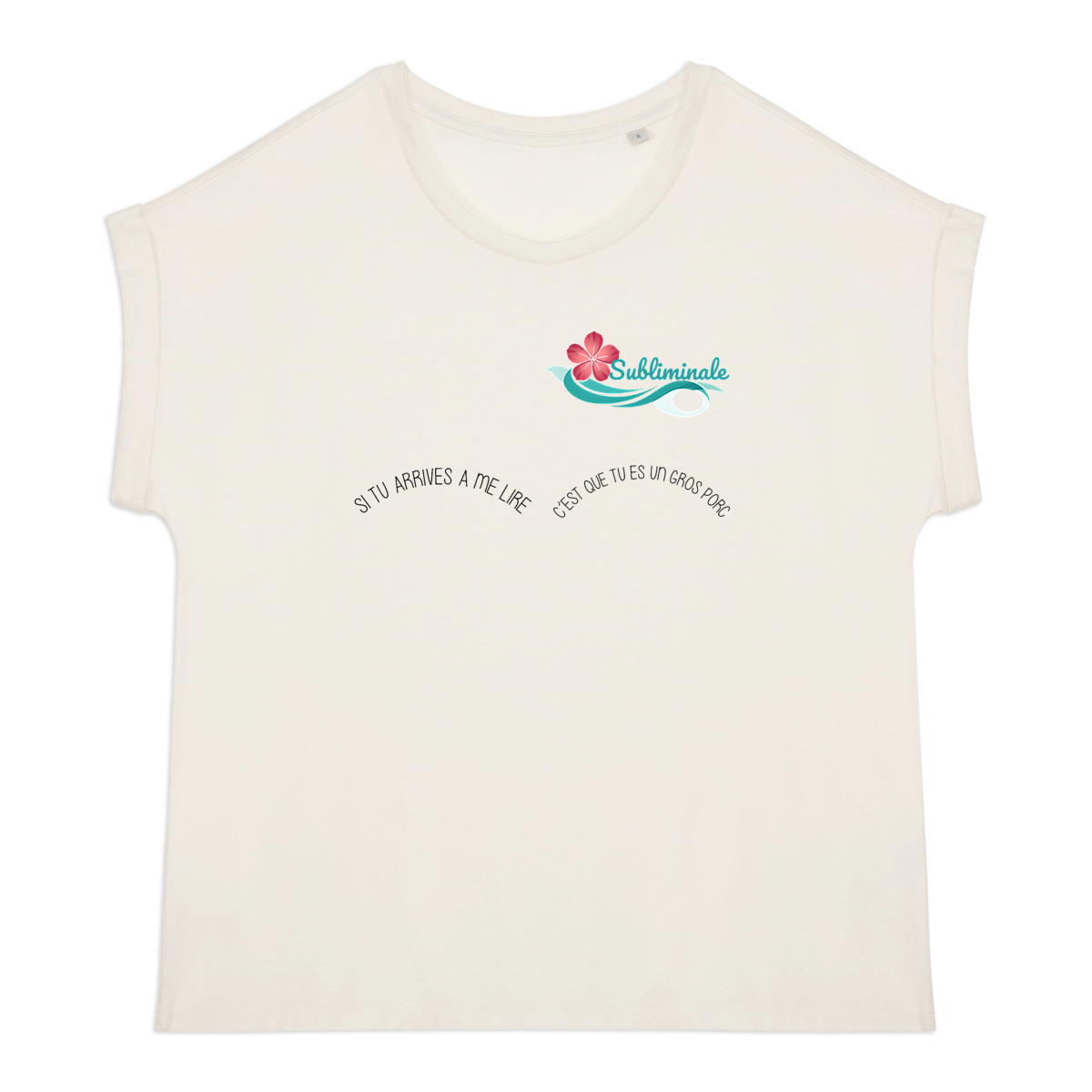 Image back T-shirt Femme Manches à Revers - Déclinez avec Style !