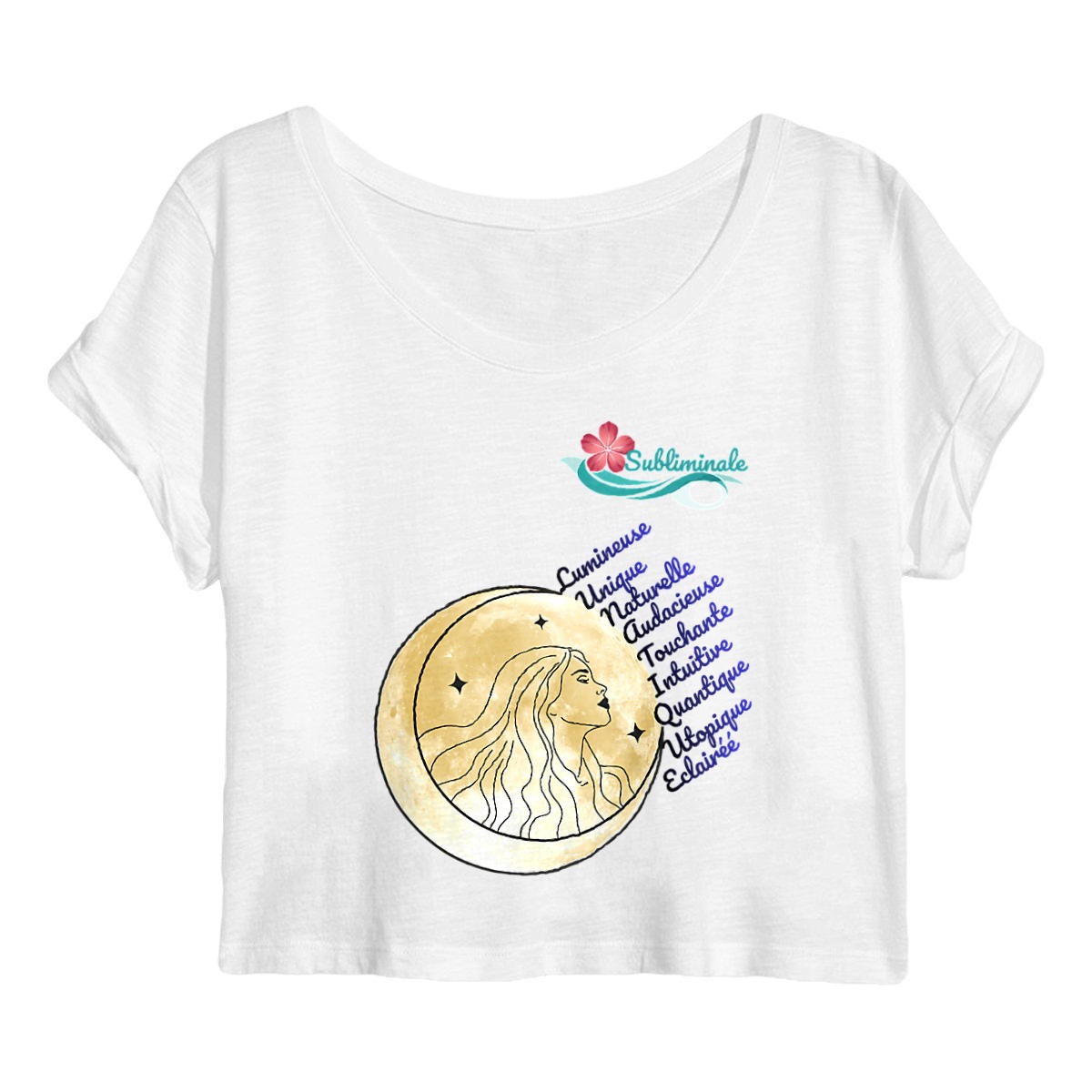 Image front Crop top Femme : Assumez votre côté lunatique !