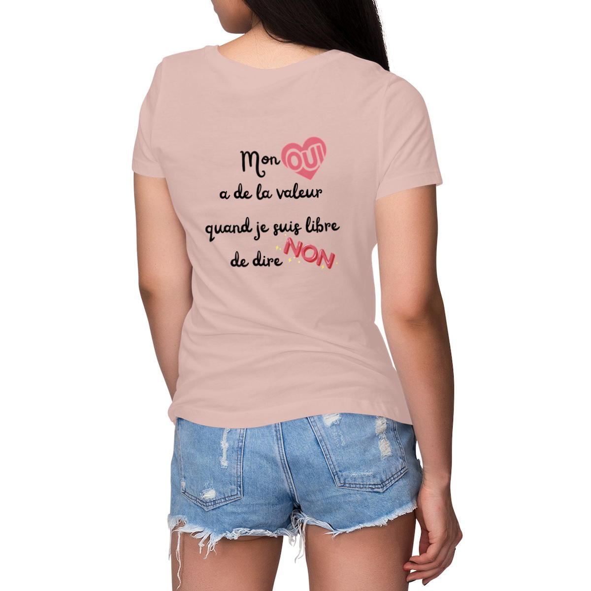 Image front T-shirt Femme Epais - Affirmez la Révolution du Consentement !