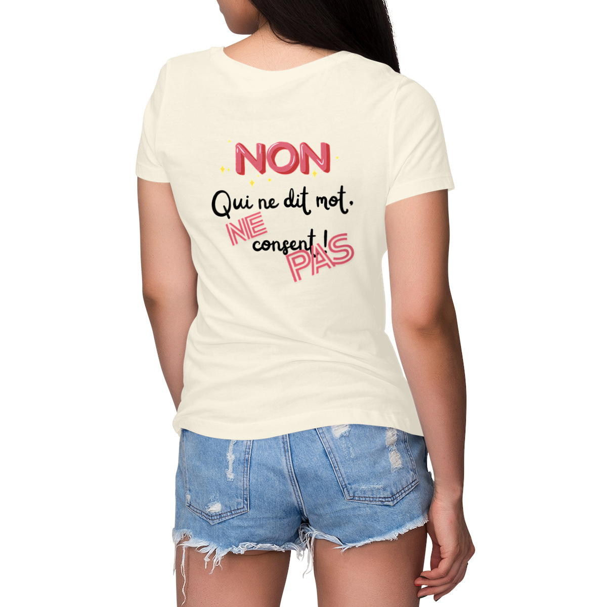Image front T-shirt Femme Epais - Affirmez la Révolution du Consentement !