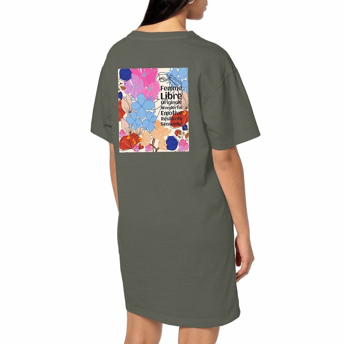 Image front Robe T-shirt Vintage - Arborez vos Supers Pouvoirs ! 