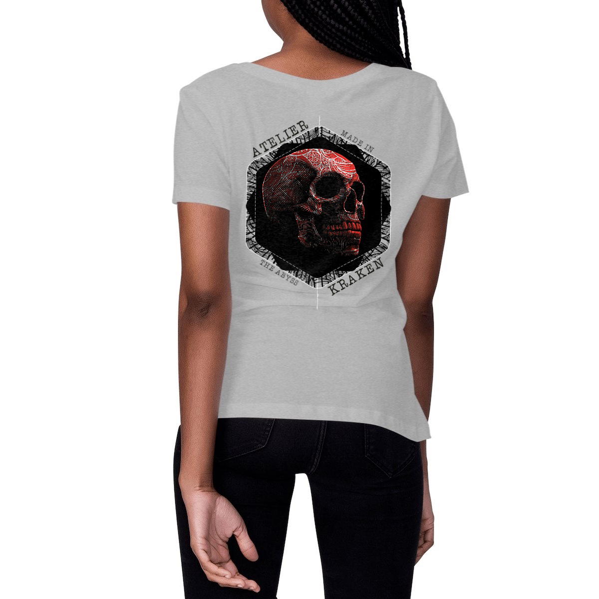 Image front T-Shirt SKULL - Atelier Kraken Femme
