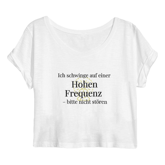 Image back Ich schwinge auf einer hohen Frequenz bitte nicht stören Sarkastisches spirituelles Shirt