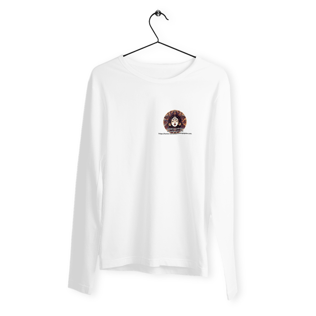 Image back Round Neck Long sleeve with Spiritual quote and beautiful back print