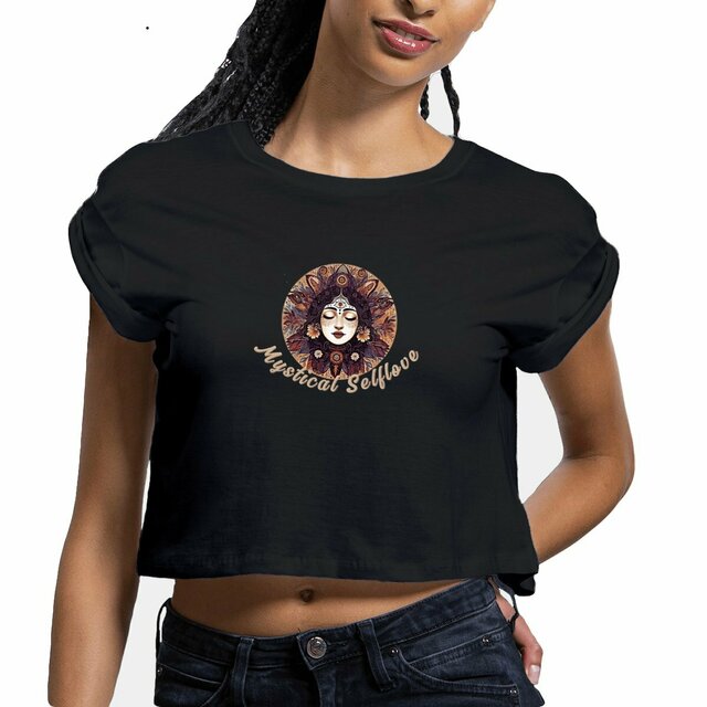 Image front Mystical Selflove Crop Top mit Text