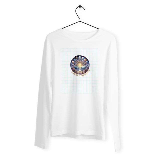 Image back Cosmic alignment - Kosmische Verbindung mit Rücken Text