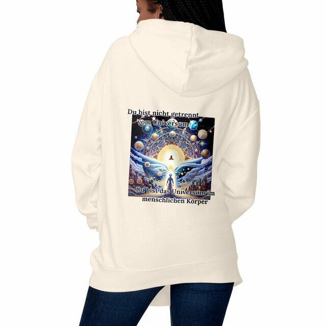 Image front Unisex Hoodie - das Universum ist in dir
