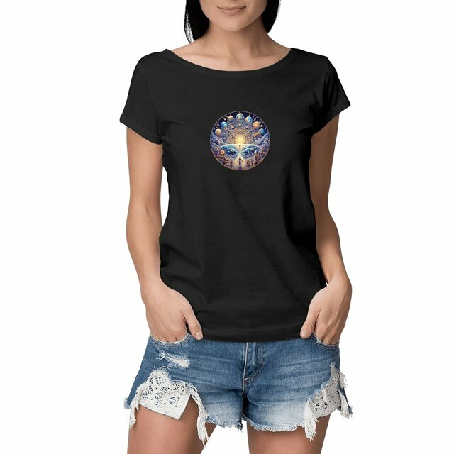 Image front Cosmic alignment Slub Shirt