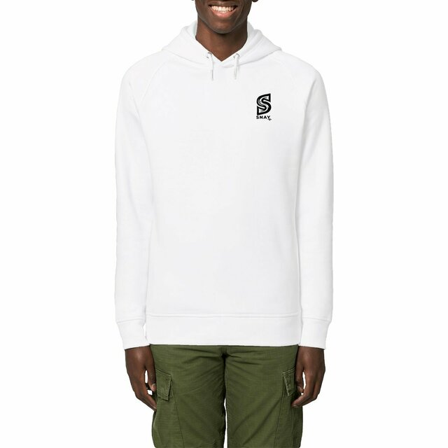 Image front Sweat à Capuche Oversize SNAY Ecdysis Full White avec Poches Latérales - Streetwear Durable
