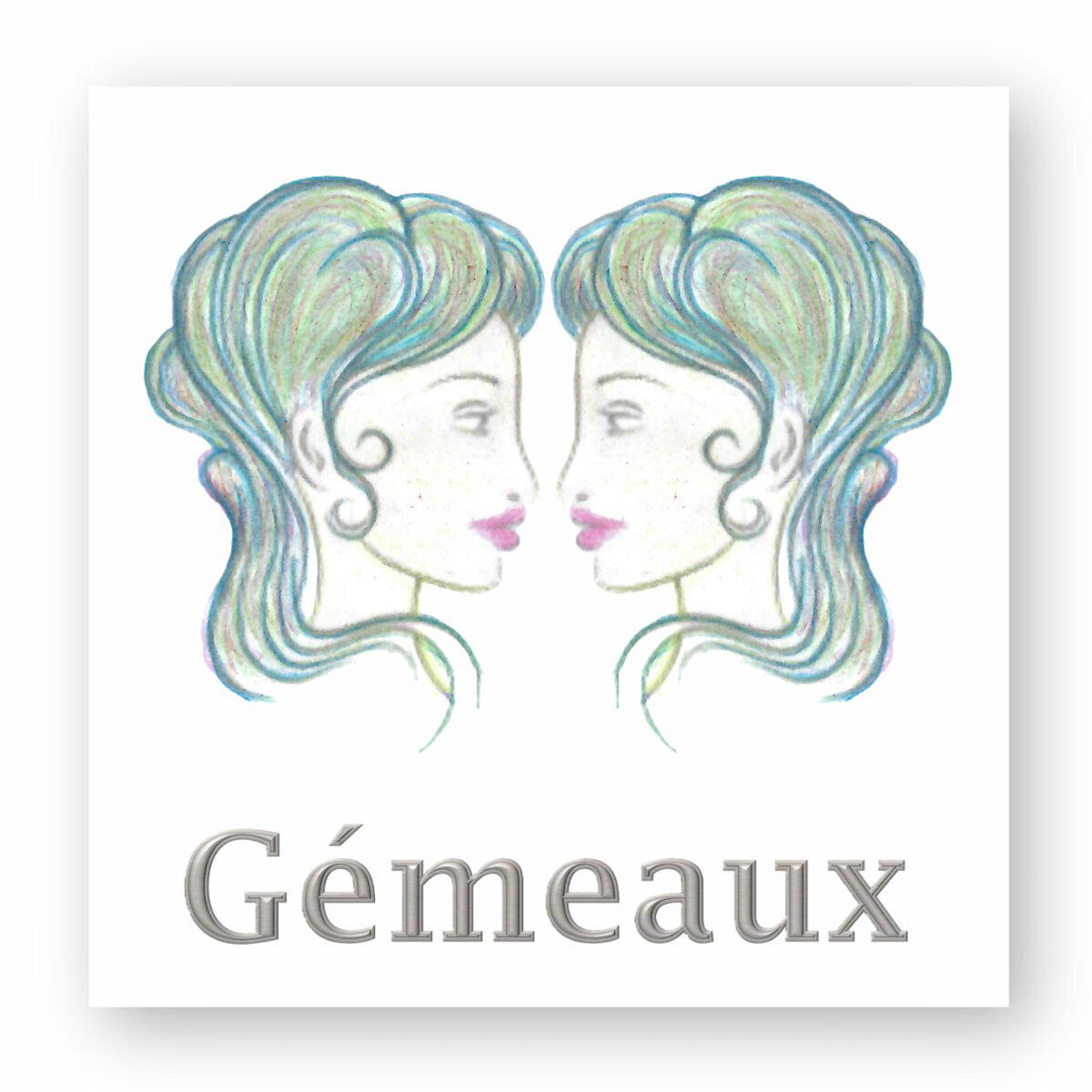 Image front Sticker | EzoTer’Ik | Gémeaux