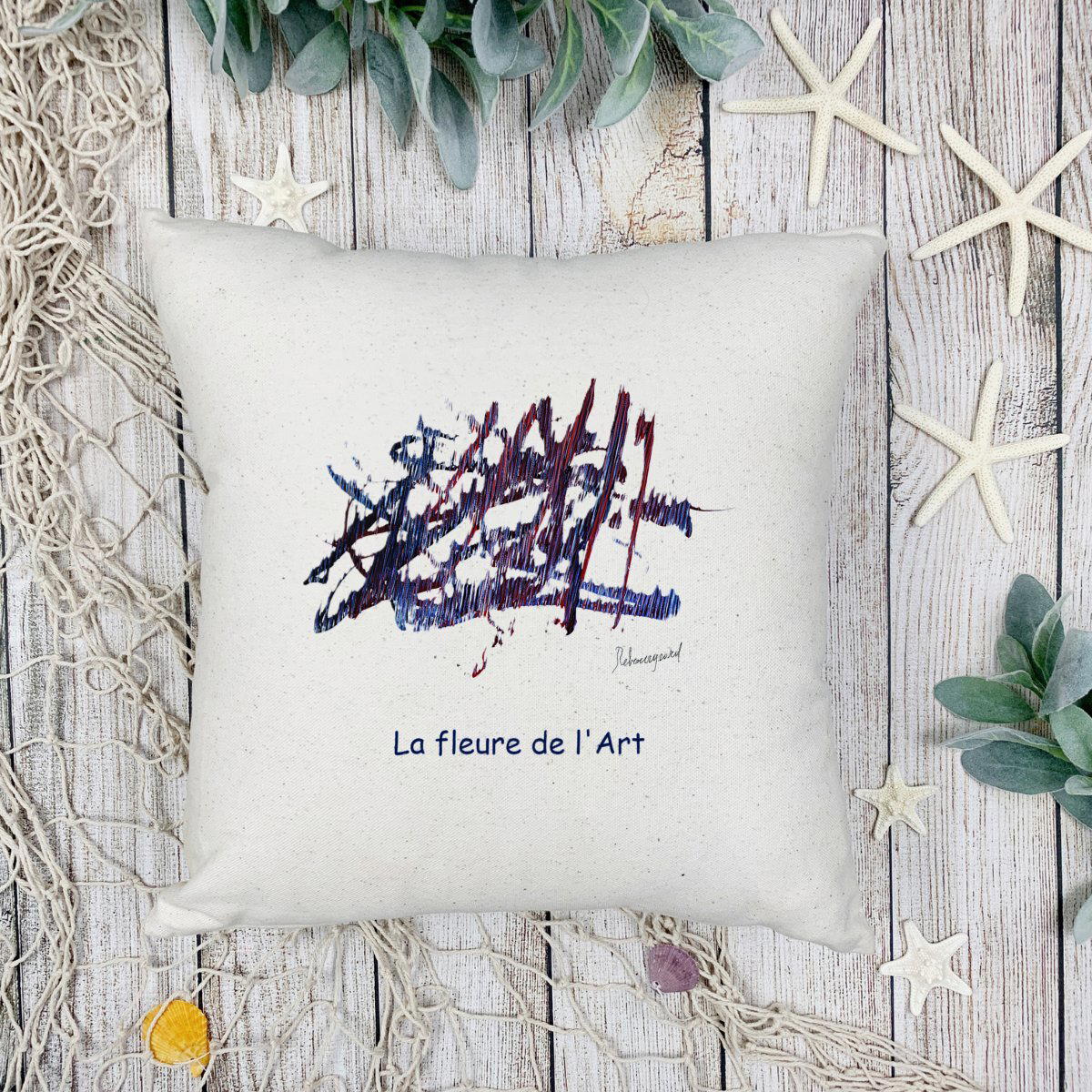 Image front Coussin - Jérémie REBOURGEARD – La fleure de l’Art
