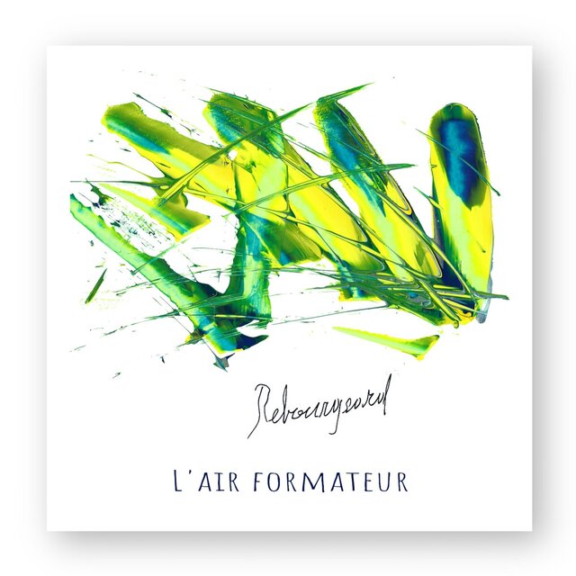 Image front Sticker Carré - J. REBOURGEARD - " L'air formateur "