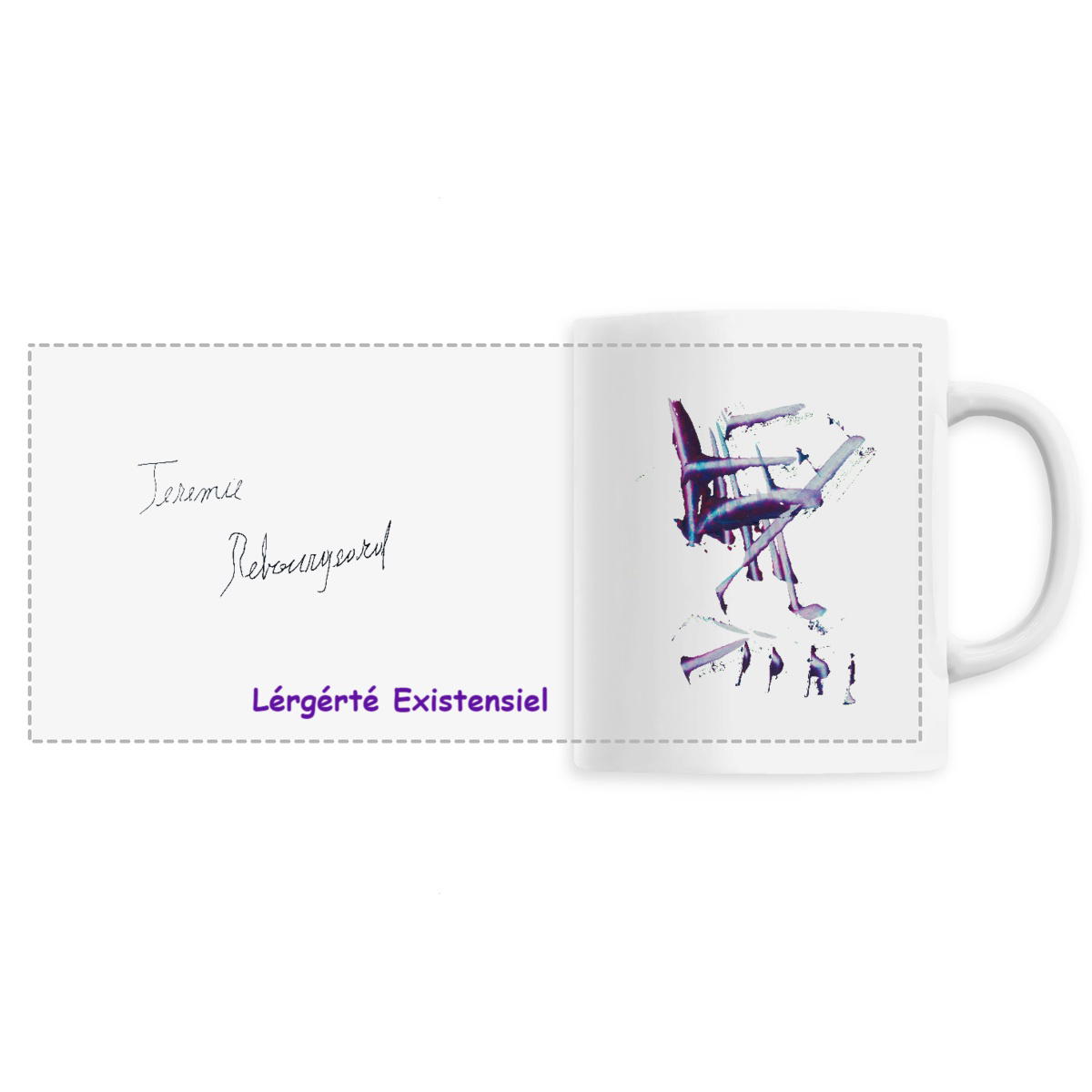 Image front Mug Céramique - Jérémie REBOURGEARD - “ Lérgérté Existentiel”