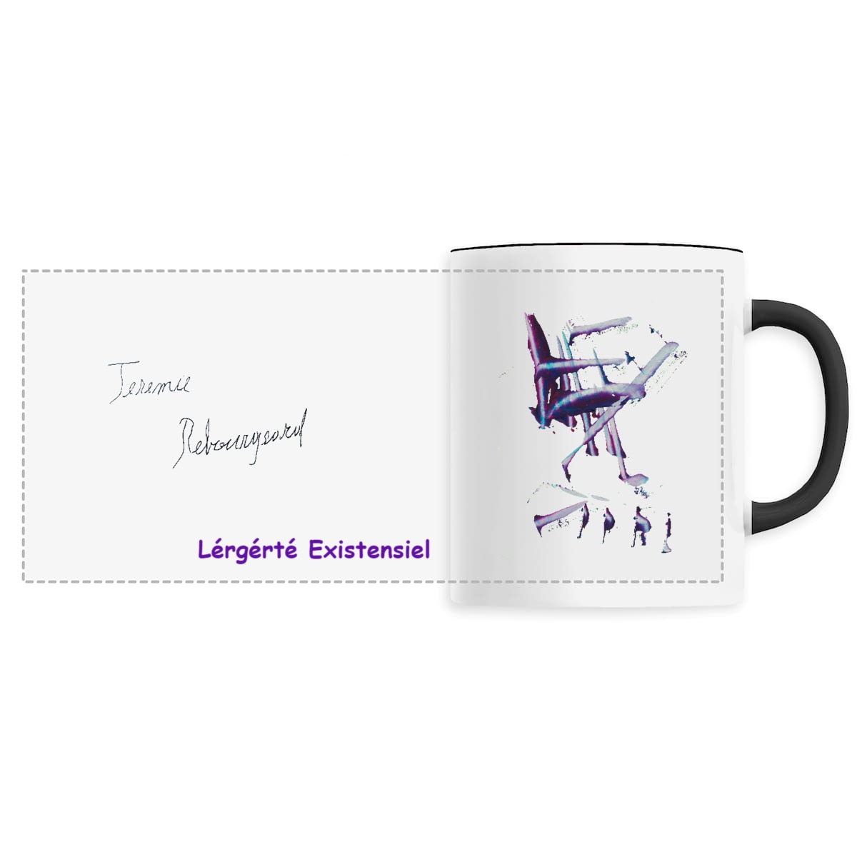 Image back Mug Céramique - Jérémie REBOURGEARD - “ Lérgérté Existentiel”
