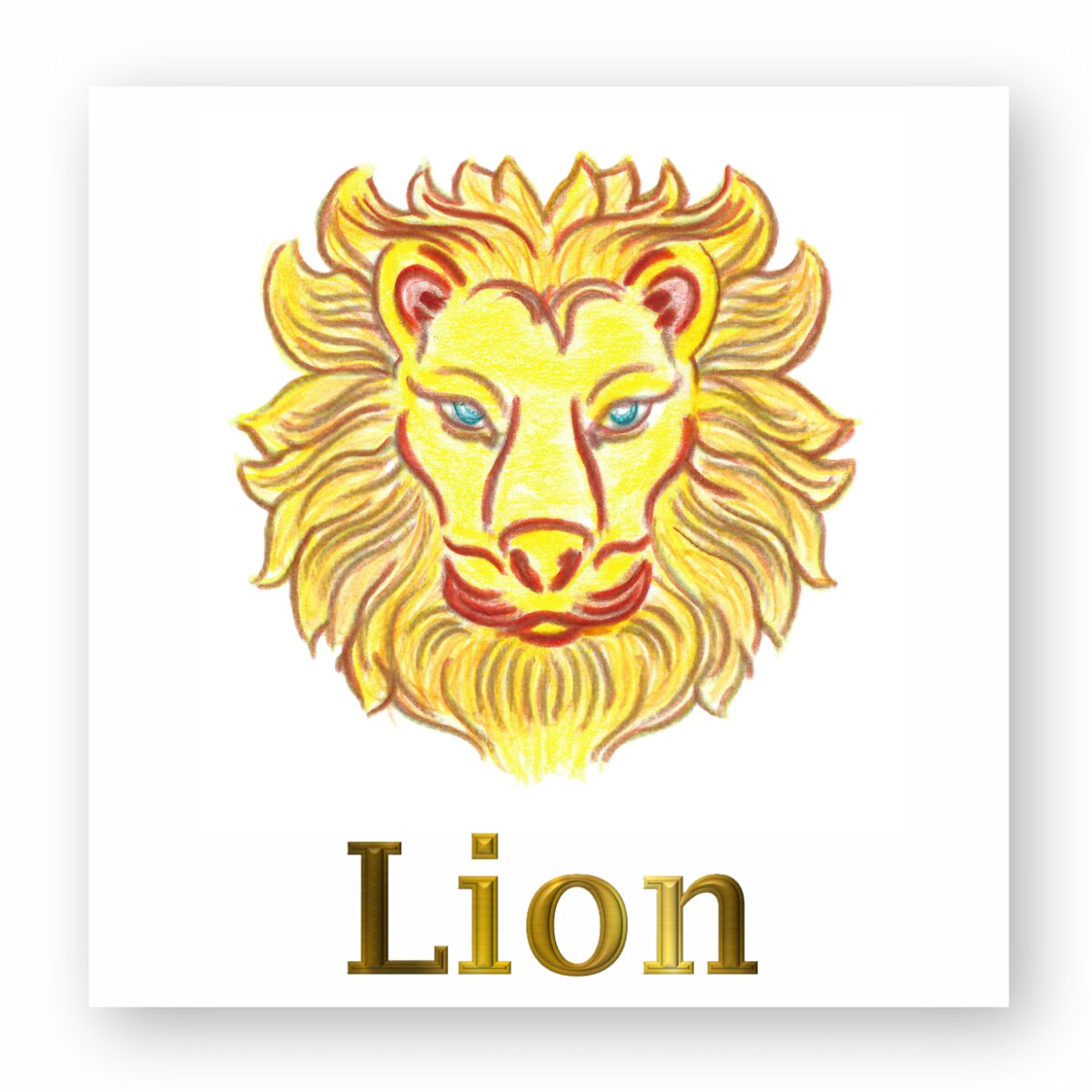 Image front Sticker | EzoTer’Ik | Lion