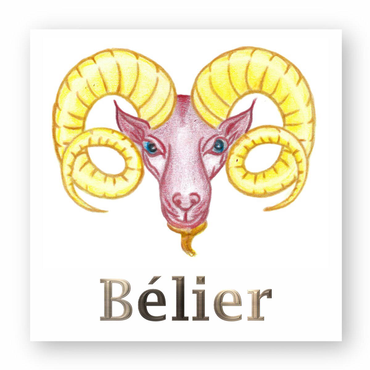Image front Sticker | EzoTer’Ik | Bélier