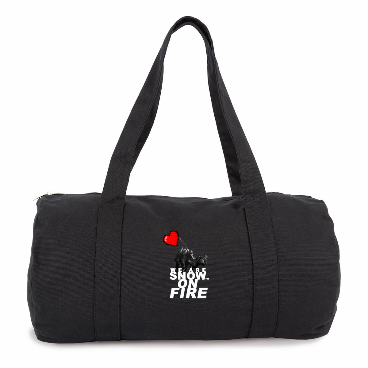we are snow on fire duffle bag