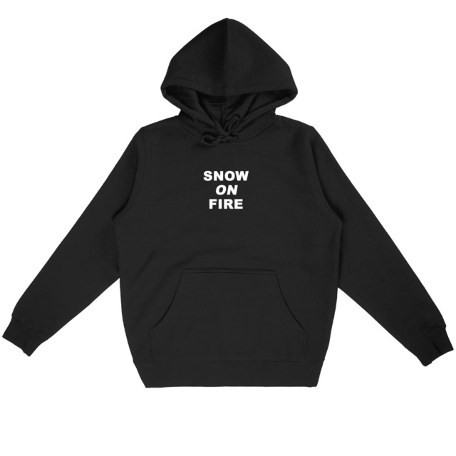 snow on fire hoodie - Image