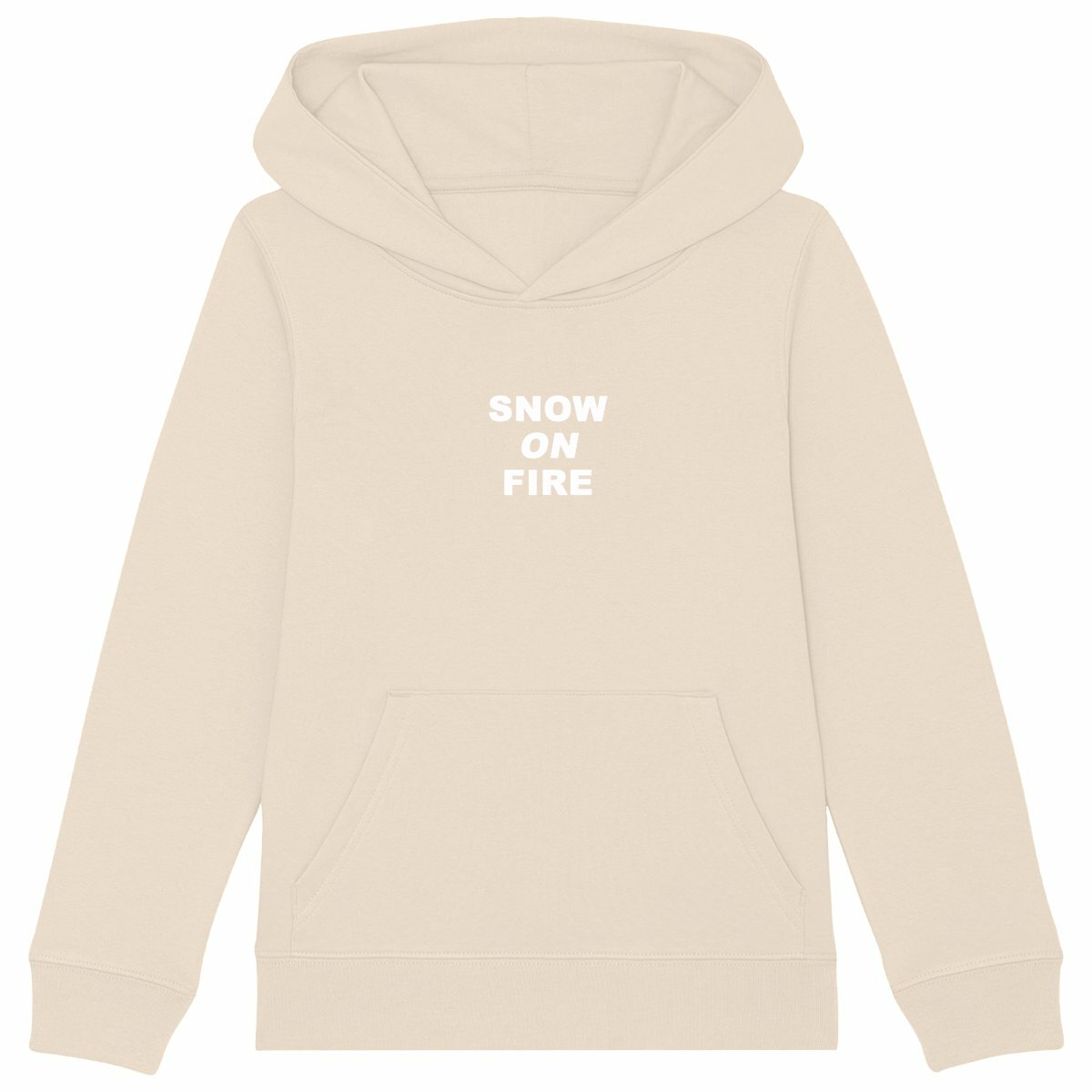 snow on fire (kids hoodie)