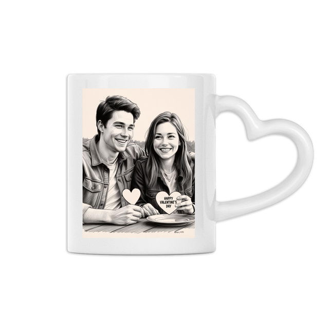 Image back Heart-Shaped Mug - Tasse en forme de cœur