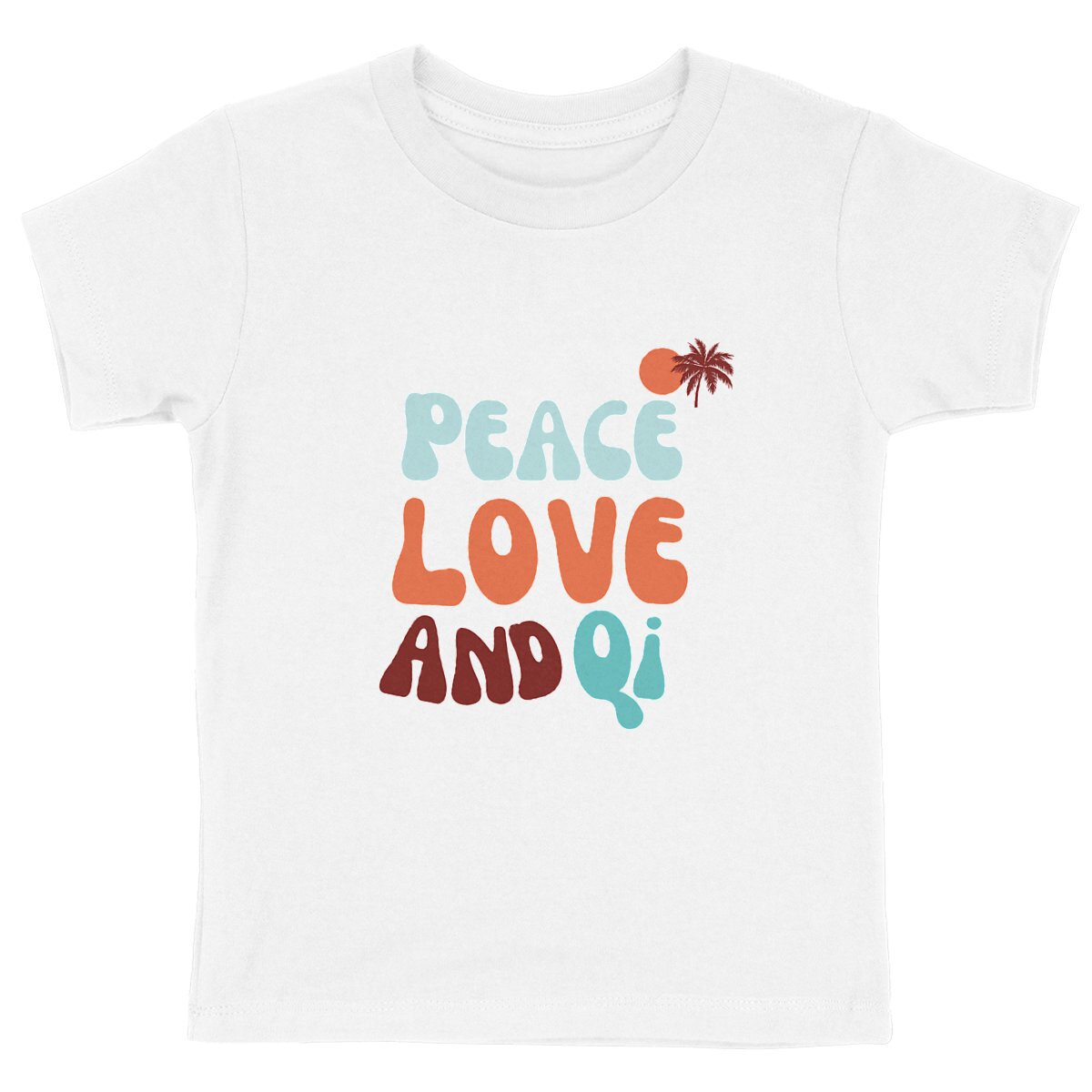 Image back Peace love and Qi Kids T
