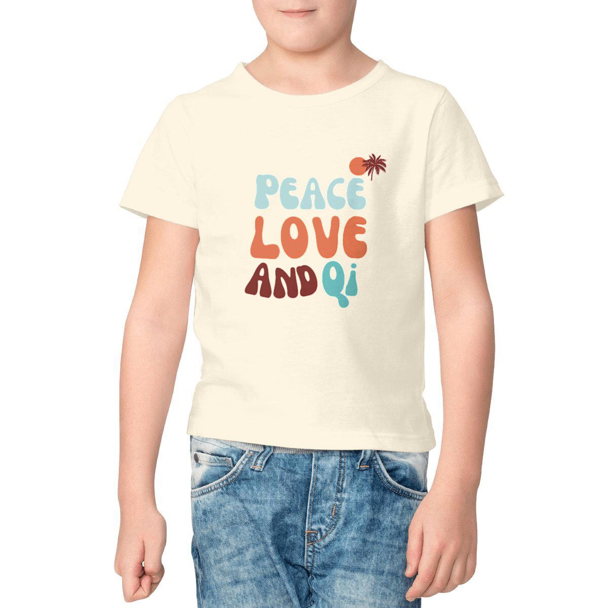 Image front Peace love and Qi Kids T