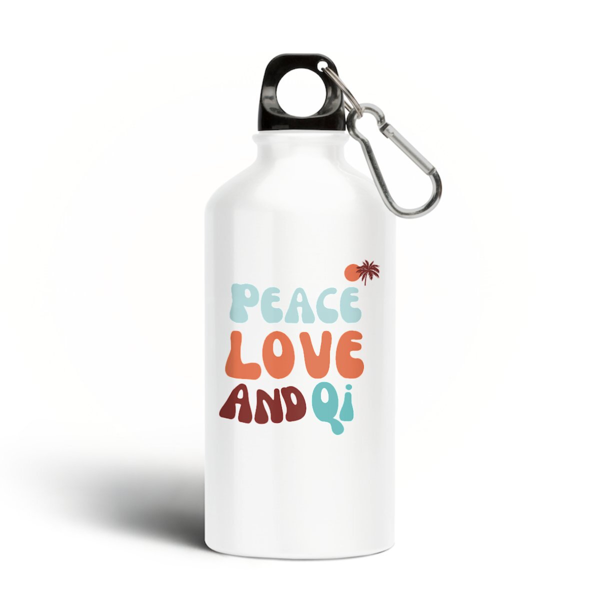 Image back Peace Love and Qi Water bottle