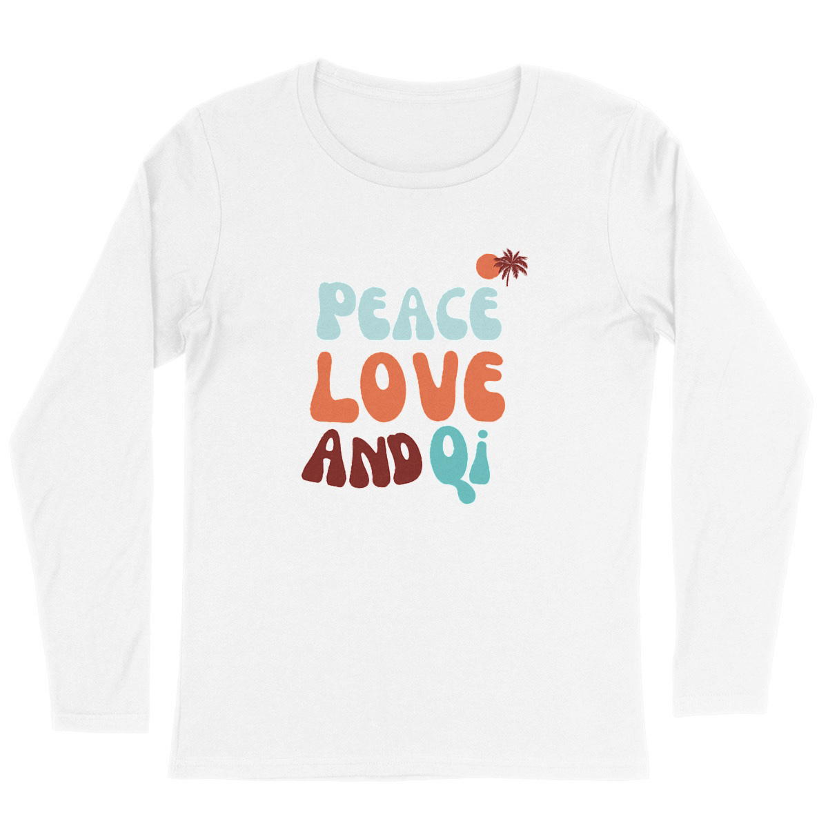 Image back Peace Love and Qi Women's Long Sleeve 