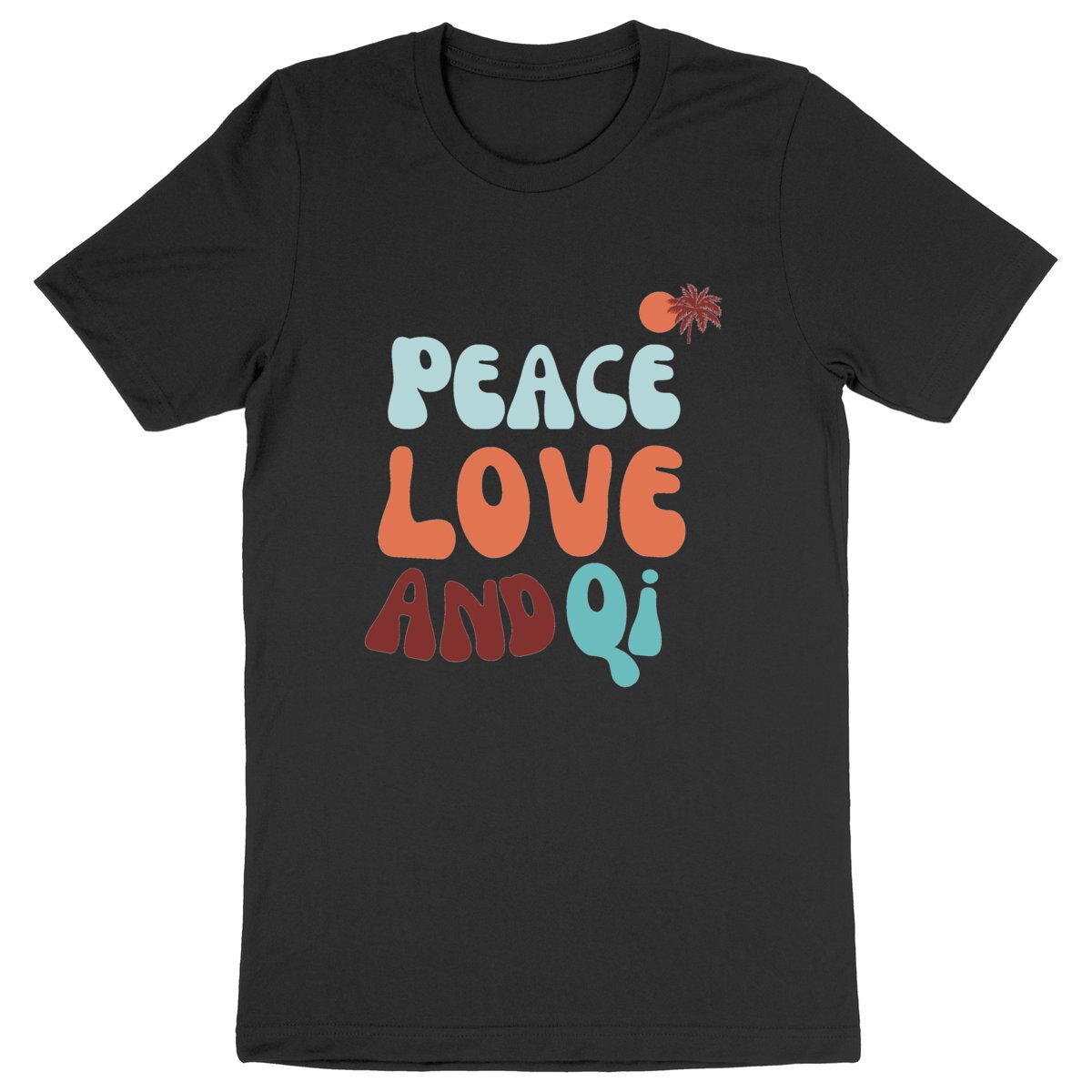 Image back Peace Love and Qi Tee
