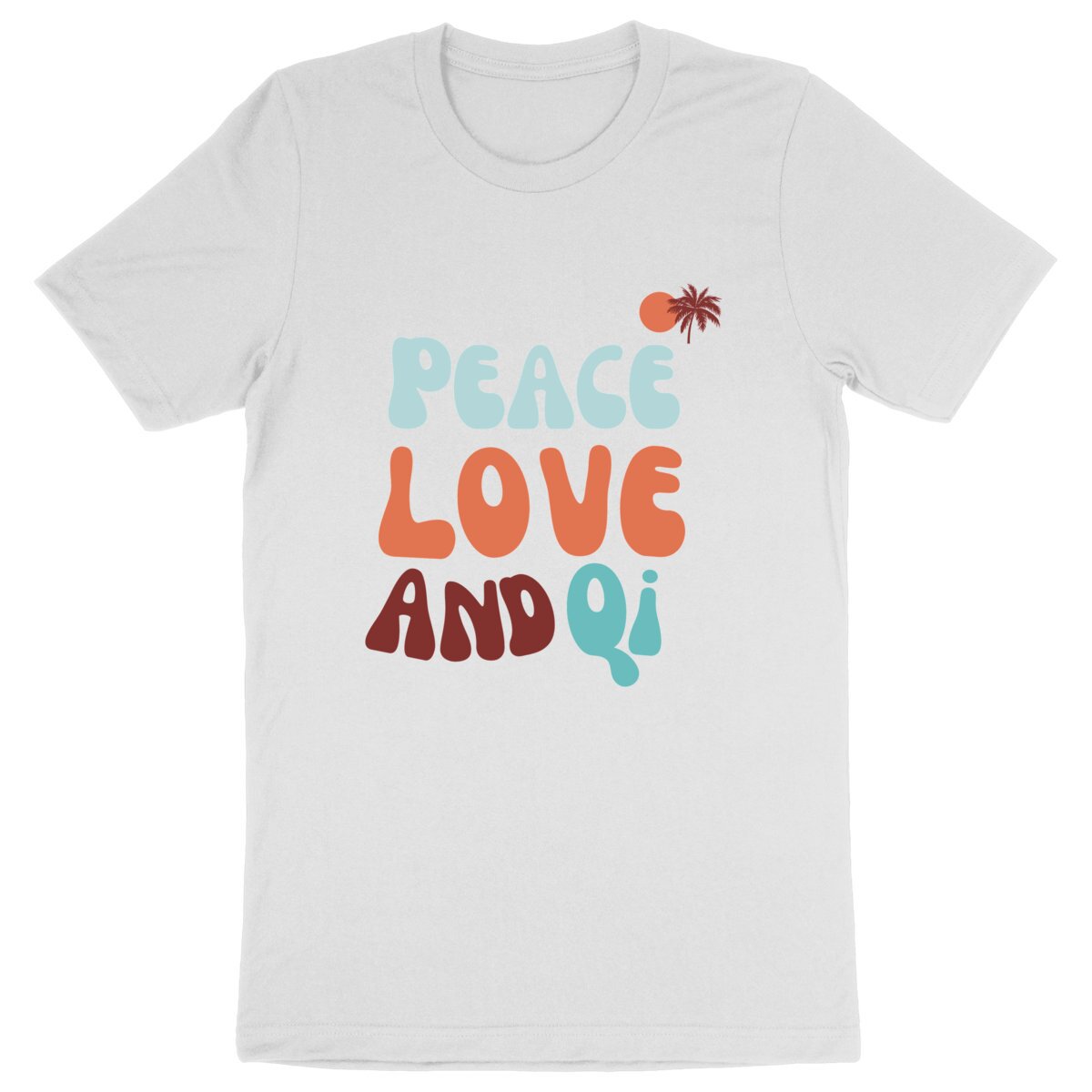 Image front Peace Love and Qi Tee