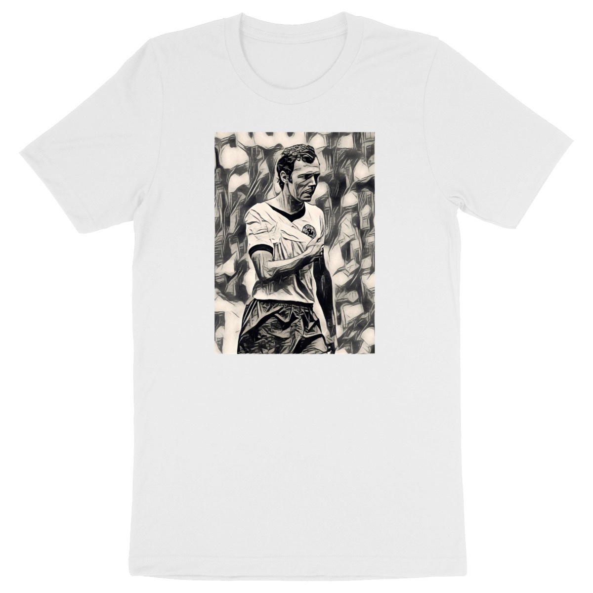 Image back T-Shirt illustration Beckenbauer - Foot vintage