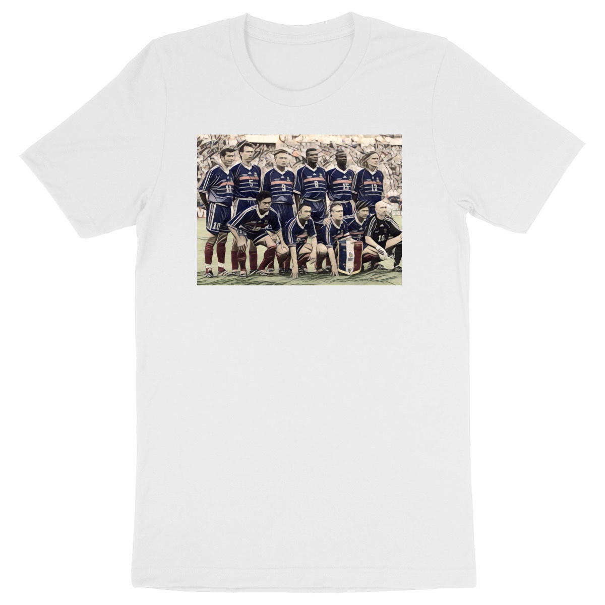 Image back T-Shirt illustration Equipe de France 98 - Foot vintage
