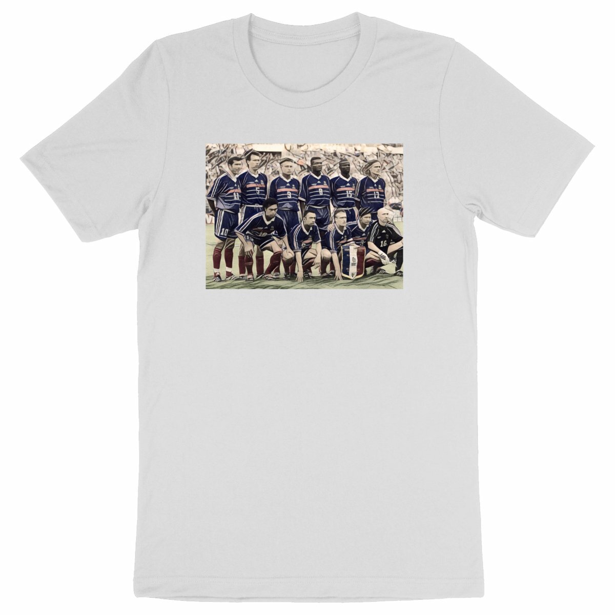 Image back T-Shirt illustration Equipe de France 98 - Foot vintage