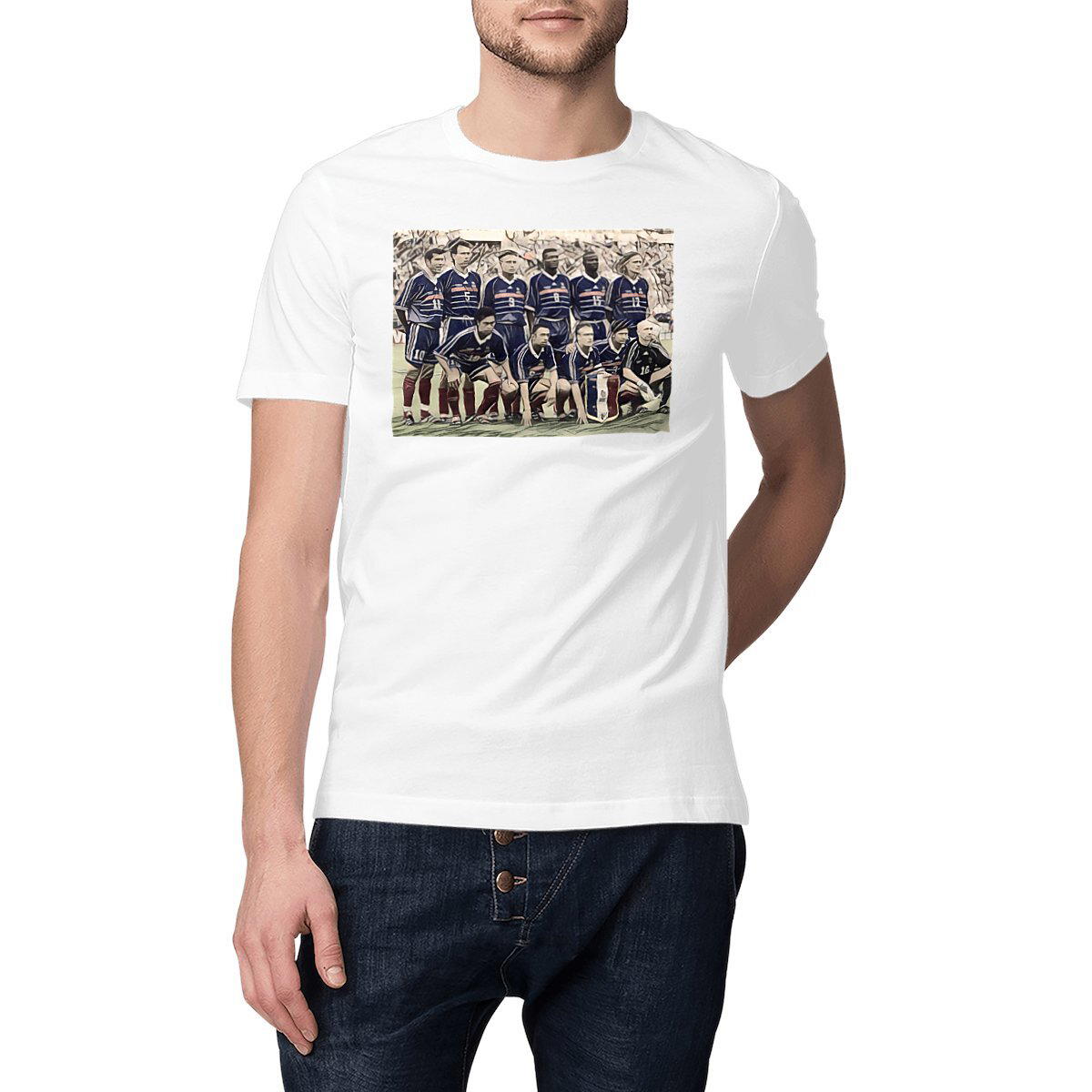 Image front T-Shirt illustration Equipe de France 98 - Foot vintage