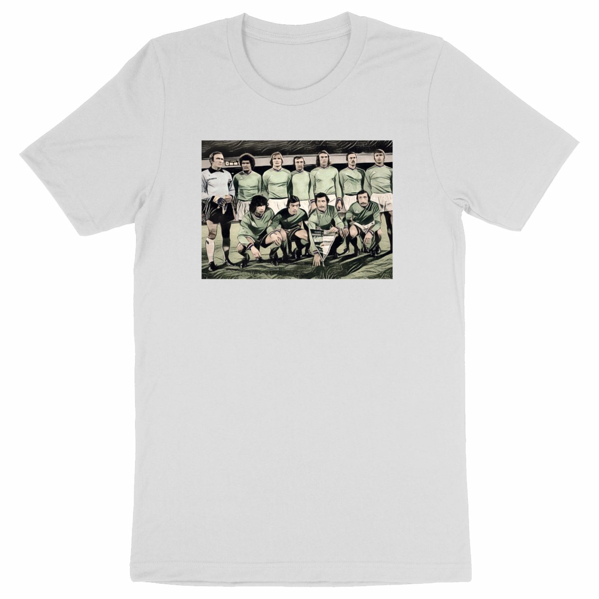 Image back T-Shirt illustration Saint Etienne épopée 76 - Foot vintage