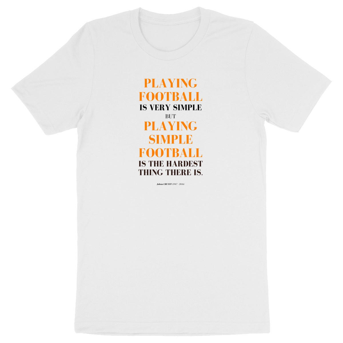 Image back T-shirt citation - L'évangile du football selon JC - Foot vintage