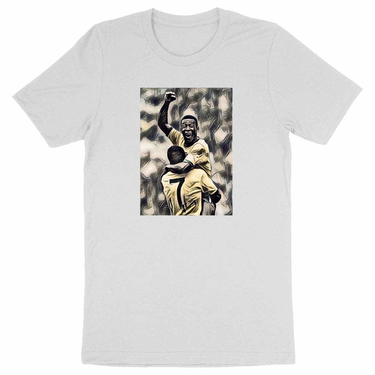 Image back T-Shirt illustration Pelé - Foot vintage