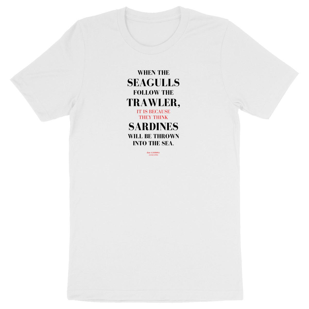 Image back T-Shirt citation - Eric the (fisher) King - Foot vintage