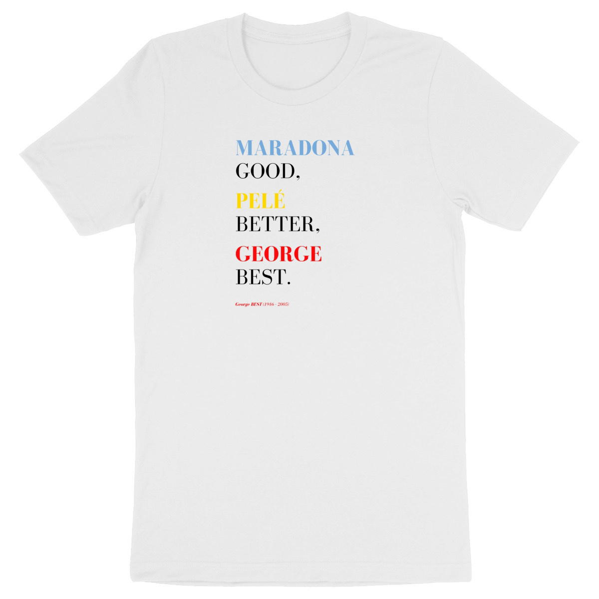 Image back T-shirt citation - George (simply the) Best - Foot vintage