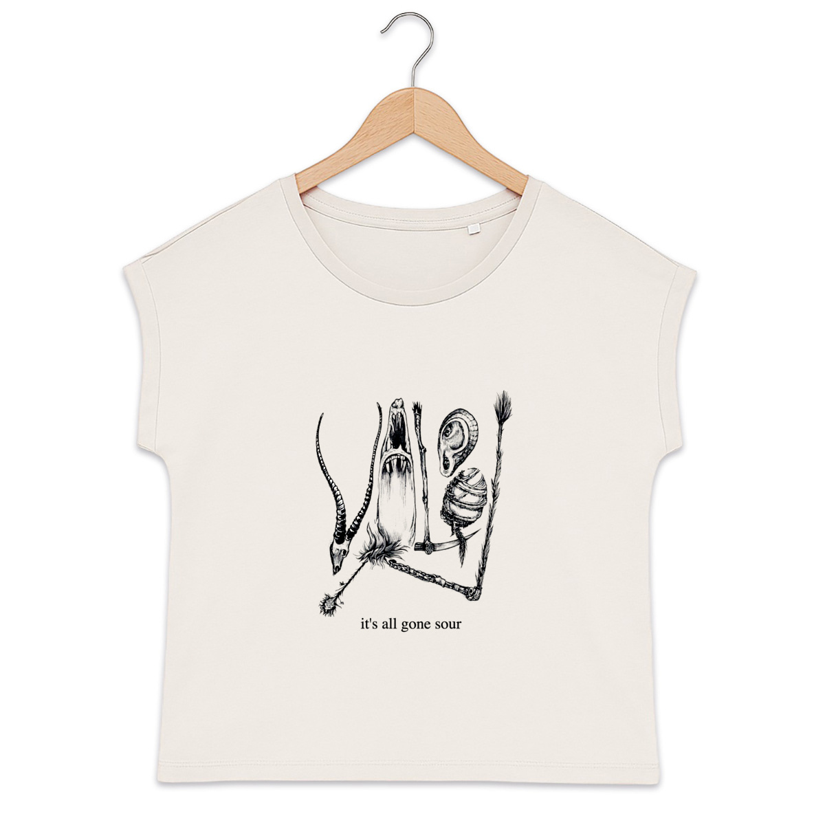 Image back Light - organic t-shirt with cuffed sleeves