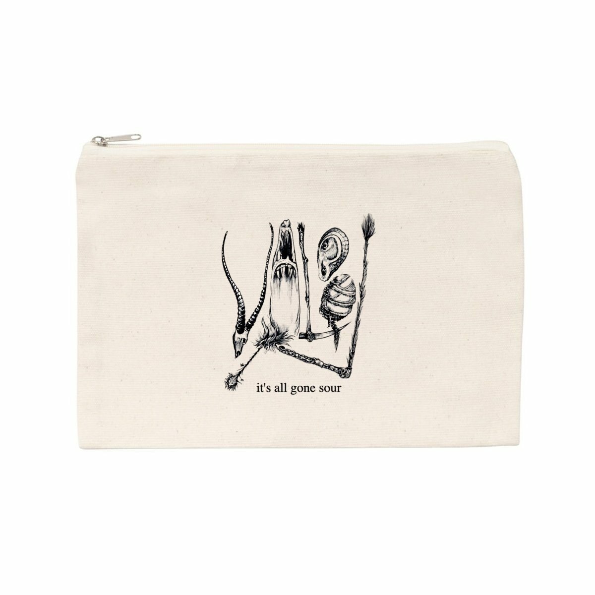 Image back Light - recycled cotton pouch